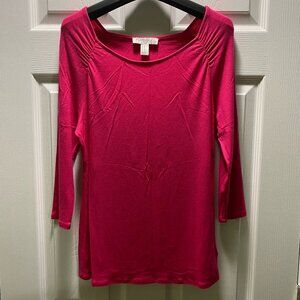 Forever 21 - Pink Boat Neck Blouse - Medium